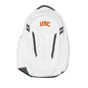 USC Trojans Under Armour White Arch Hustle 6.0 Backpack
